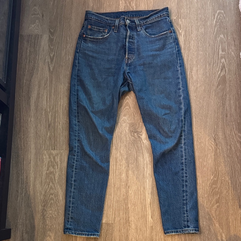 Levi's Dark Blue Straight Jeans